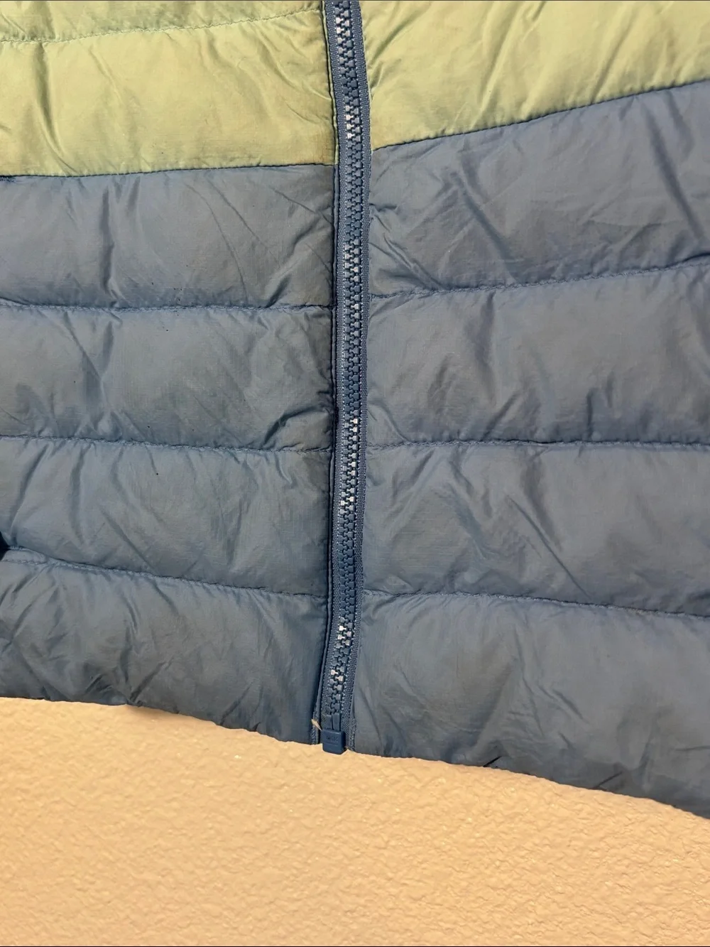Patagonia Baby Down Sweater Full Zip Size 5T Blue Gorpcore outdoors camping